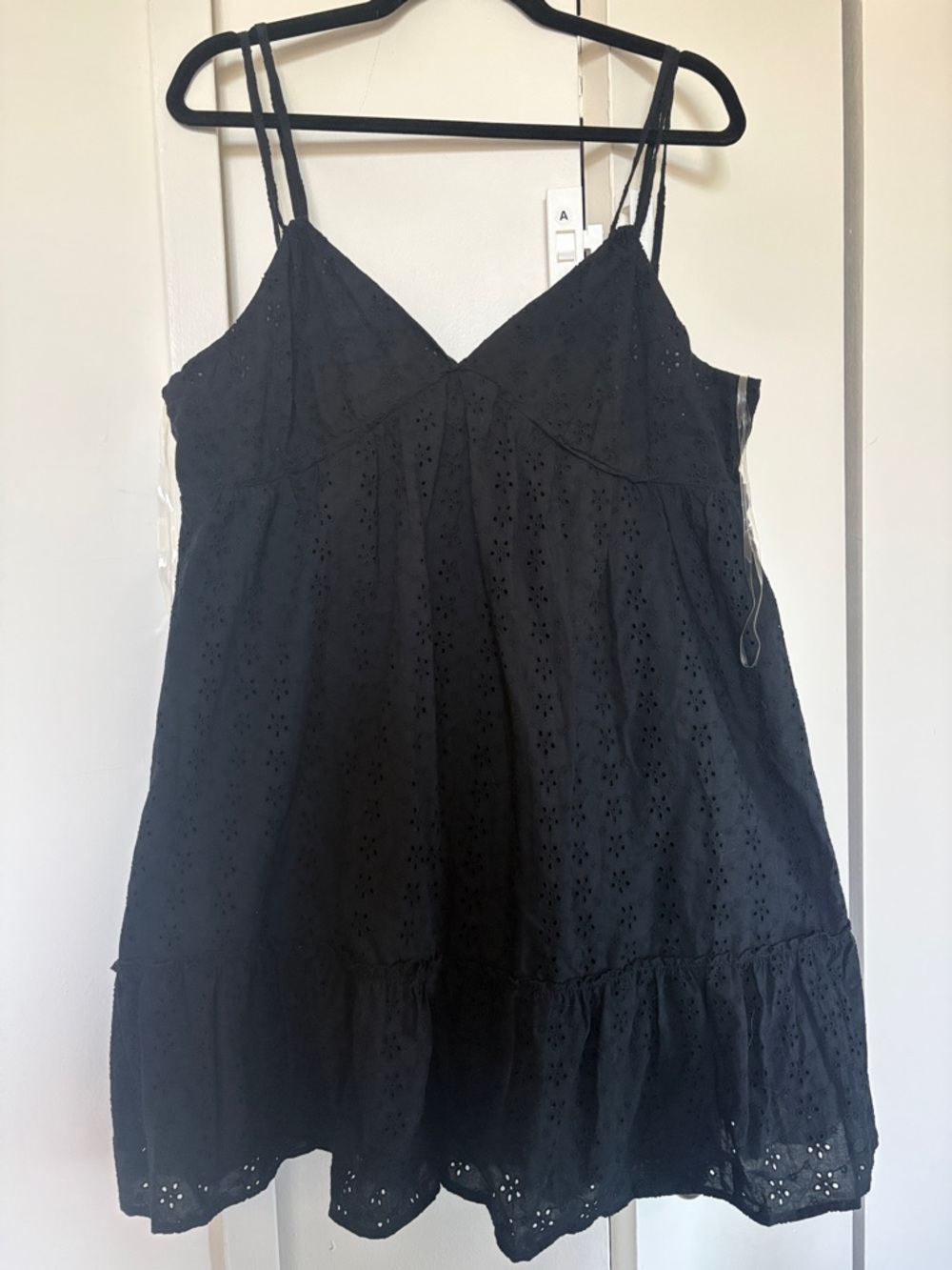 wild fable Black Eyelet Mini Dress